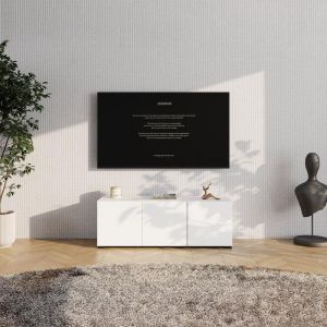 TV cabinet Argyll Tv 115 3K 1F1V white color 116X40X41CM