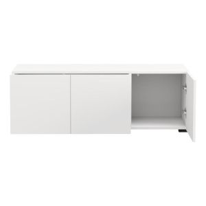 TV cabinet Argyll Tv 115 3K 1F1V white color 116X40X41CM