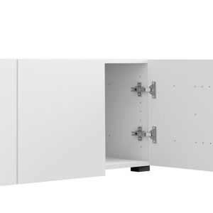 TV cabinet Argyll Tv 115 3K 1F1V white color 116X40X41CM