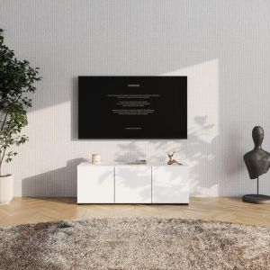 TV cabinet Argyll Tv 115 3K3V white color 116X40X41CM
