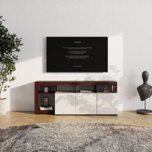 TV cabinet Argyll Tv 154 3K 1F1V Op cashmere with dark oak Taylor color 154X40X61CM