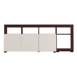 TV cabinet Argyll Tv 154 3K 1F1V Op cashmere with dark oak Taylor color 154X40X61CM