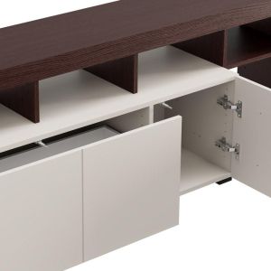 TV cabinet Argyll Tv 154 3K 1F1V Op cashmere with dark oak Taylor color 154X40X61CM