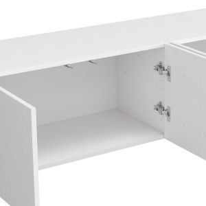 TV cabinet Argyll Tv 154 4K4V white color 154X40X41CM