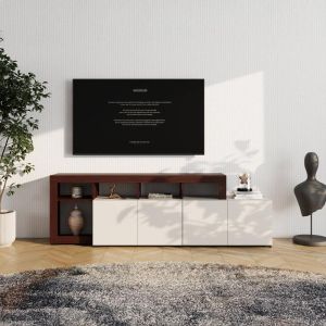 TV cabinet Argyll Tv 192 4K2F Op cashmere with dark oak Taylor color 193X40X61CM