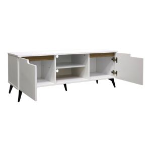 TV cabinet Kemvio Sonoma-white 150X38X44CM