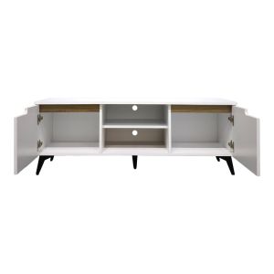 TV cabinet Kemvio Sonoma-white 150X38X44CM