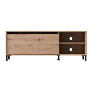 TV cabinet Marron Tv 138 3K2V Artisan-black 138X40X52CM