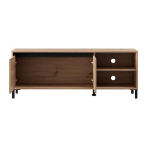 TV cabinet Marron Tv 138 3K2V Artisan-black 138X40X52CM