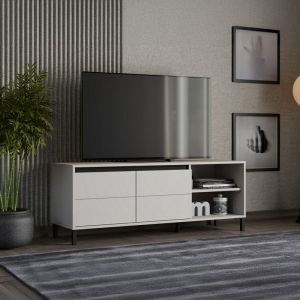 TV cabinet Marron Tv 138 3K2V cashmere-black matte 138X40X52CM