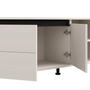 TV cabinet Marron Tv 138 3K2V cashmere-black matte 138X40X52CM