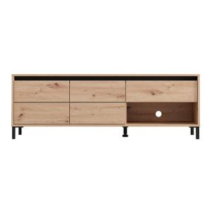 TV cabinet Marron Tv 150 3K1F2V Artisan-matte black 151X40X52CM