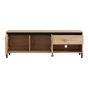 TV cabinet Marron Tv 150 3K1F2V Artisan-matte black 151X40X52CM