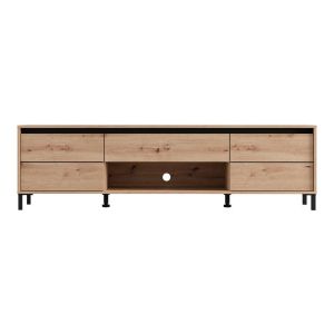 TV cabinet Marron Tv 183 3K1F2V Artisan-matte black 183X40X52CM