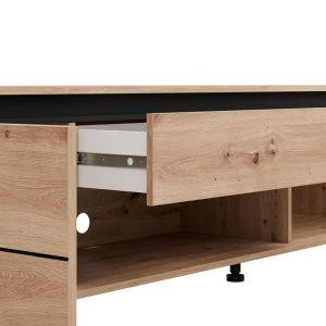 TV cabinet Marron Tv 183 3K1F2V Artisan-matte black 183X40X52CM