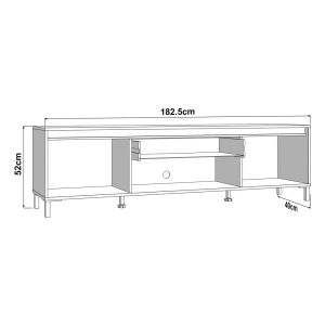 TV cabinet Marron Tv 183 3K1F2V cashmere-black matte 183X40X52CM