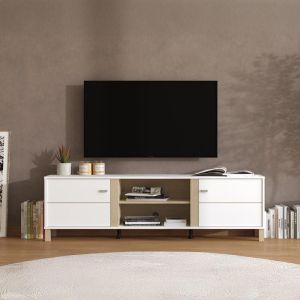 TV cabinet Peckham Tv 176 white light color Port 176X40X52CM