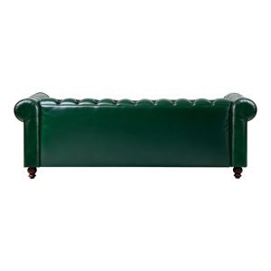 Three-seater sofa Chesterfield Pu cypress 203X84X67CM