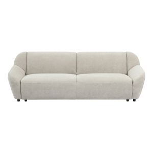 Three-seater sofa Echono beige fabric 230X88X77CM