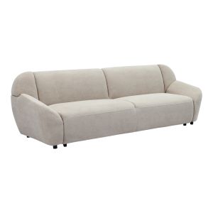 Three-seater sofa Echono beige fabric 230X88X77CM