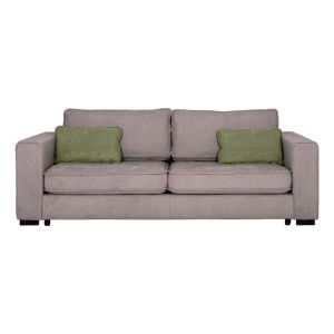 Three-seater sofa Huelva brown fabric 231X93X86CM