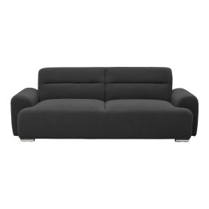 Three-seater sofa bed Harmonious anthracite, plush fabric, 223.5X92X81CM
