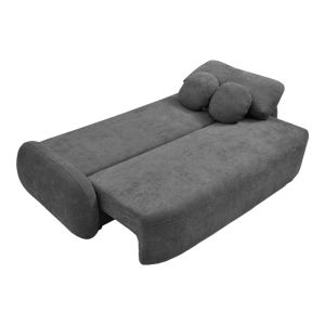 Three-seater sofa bed Sereno anthracite fabric 233X91X82CM