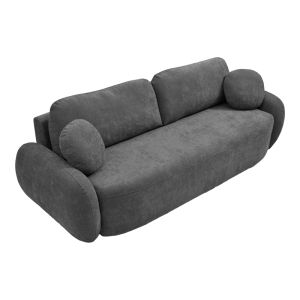 Three-seater sofa bed Sereno anthracite fabric 233X91X82CM