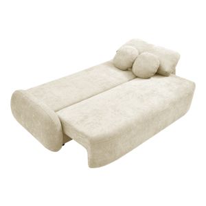 Three-seater sofa bed Sereno beige fabric 233X91X82CM