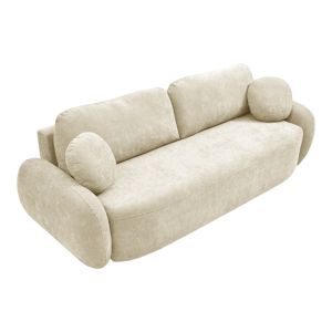 Three-seater sofa bed Sereno beige fabric 233X91X82CM