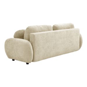 Three-seater sofa bed Sereno beige fabric 233X91X82CM