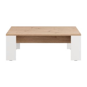 Холна маса Montese 120 бял-артисан дъб 120X67X43СМ