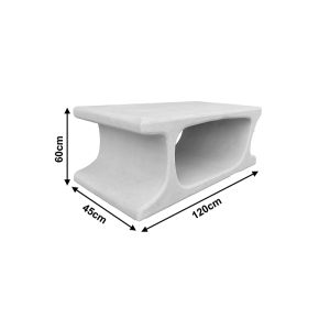 Холна маса Nafel Mdf бяла 120X60X45СМ