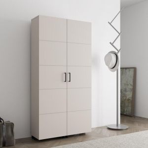 Шкаф за обувки Islay 91 2K H185 цвят кашмир 92X33X185СМ