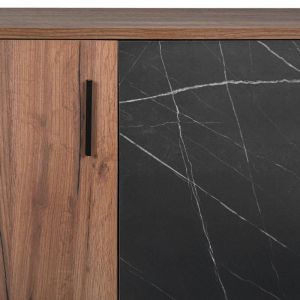 Valenor shoe cabinet evi - black marble color 69X34X120CM