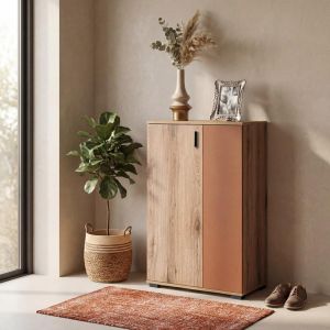 Valenor shoe cabinet natural oak cinnamon - pericolki color 69X34X120CM