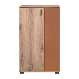 Valenor shoe cabinet natural oak cinnamon - pericolki color 69X34X120CM