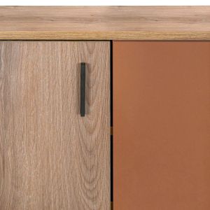 Valenor shoe cabinet natural oak cinnamon - pericolki color 69X34X120CM