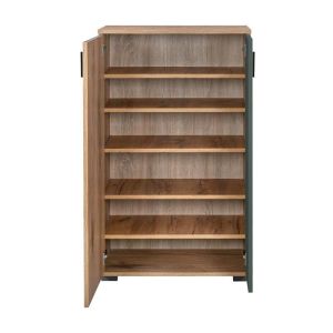 Valenor shoe cabinet, oiled oil color, cinnamon color, 69X34X120 cm