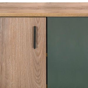 Valenor shoe cabinet, oiled oil color, cinnamon color, 69X34X120 cm