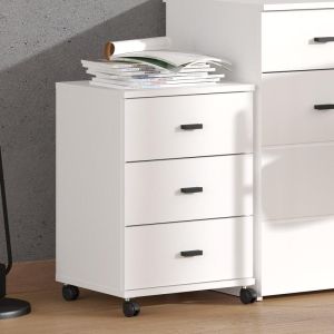 Cabinet with drawers, almond 38 3F Rs, white color 39X35X56CM