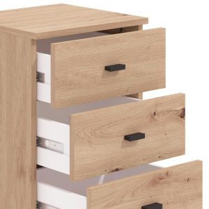 Cabinet with drawers, almond 38 3F Rs, Artisan color 39X35X56CM