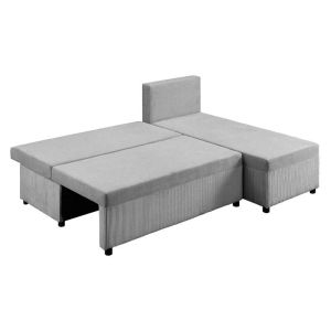 Corner sofa Luella gray color 202X152X80CM