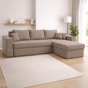 Corner sofa Mythos brown 280X210X80CM