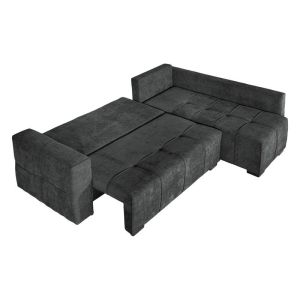 Corner sofa Space gray color 245X175X88CM