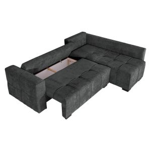 Corner sofa Space gray color 245X175X88CM