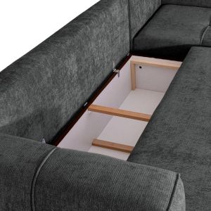 Corner sofa Space gray color 245X175X88CM