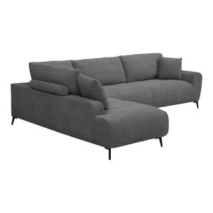 Corner sofa Veneto right corner anthracite fabric 298X208X85CM