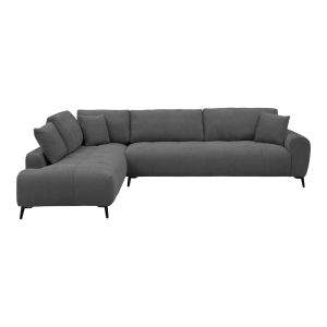 Corner sofa Veneto right corner anthracite fabric 298X208X85CM