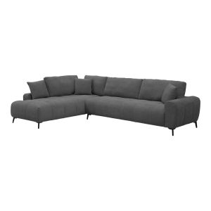 Corner sofa Veneto right corner anthracite fabric 298X208X85CM